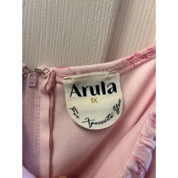 Arula Pink Short sleeve romper 1X - Picture 3 of 6